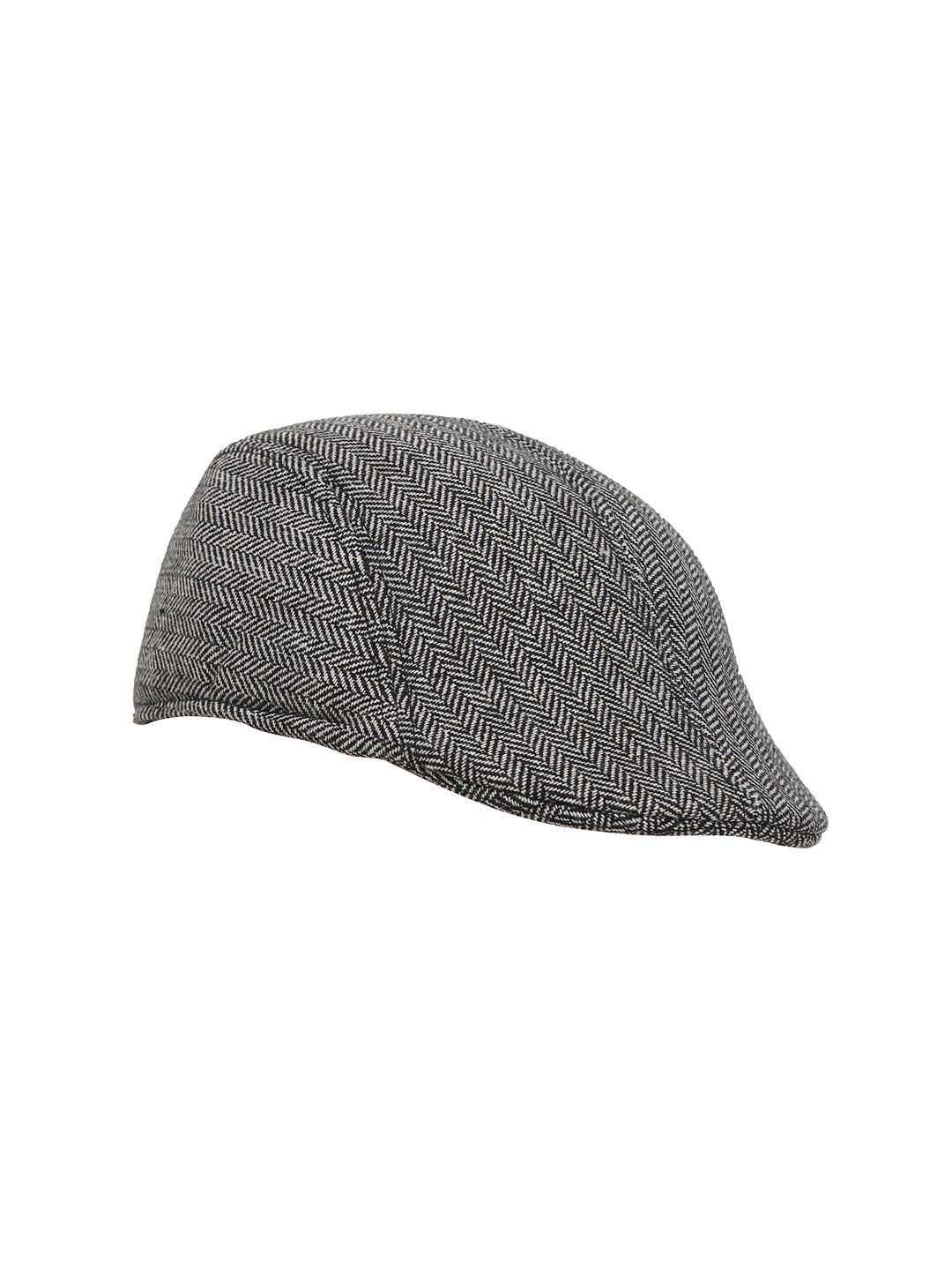 FabSeasons Unisex Grey Self Design Ascot Cap Price in India