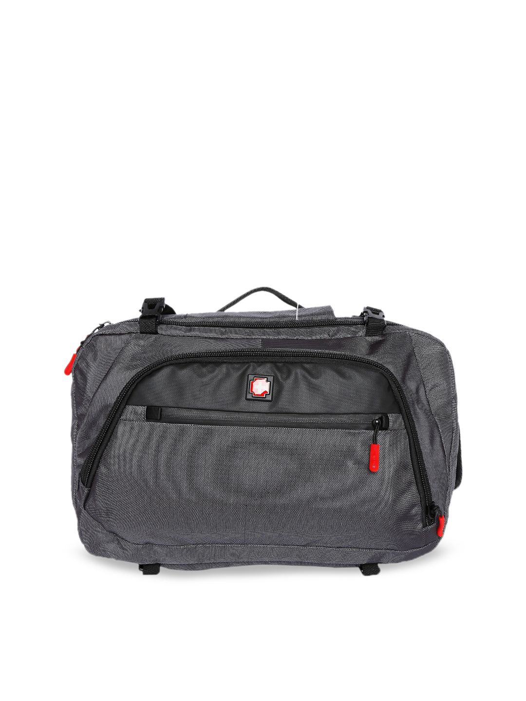 SWISS BRAND Unisex Grey Solid Backpack Price in India