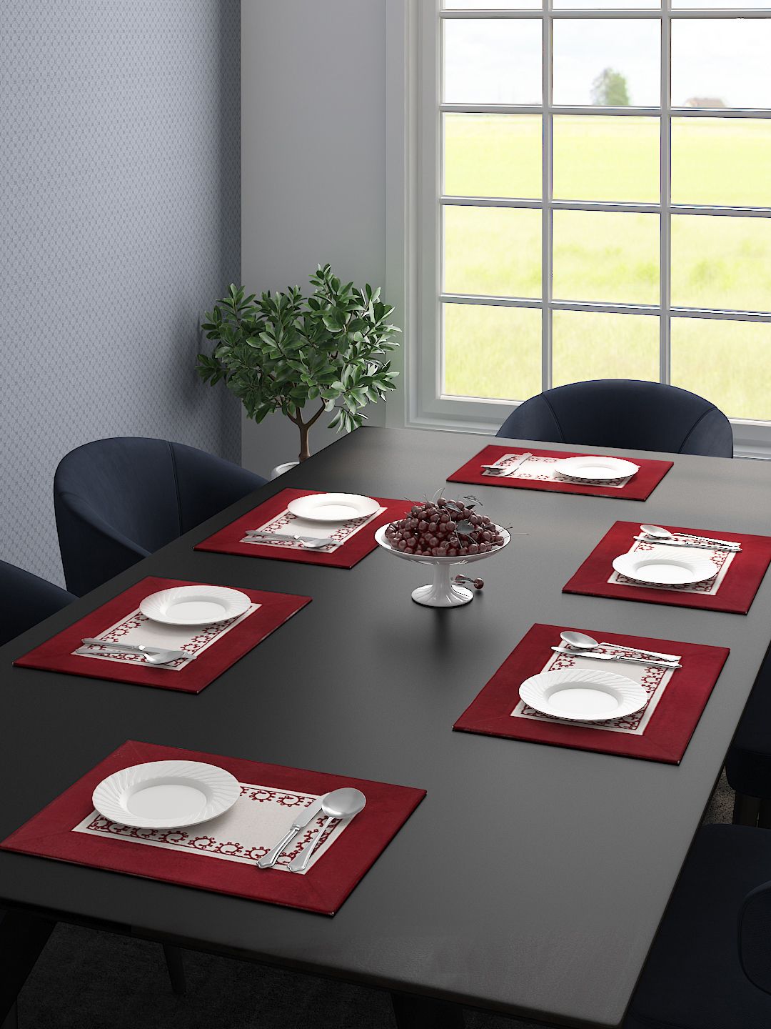 Saral Home Set Of 6 Printed Table Placemats Price in India