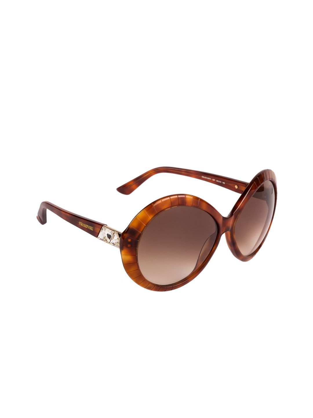 SWAROVSKI Women Oval Sunglasses SK0071 60 53F Price in India