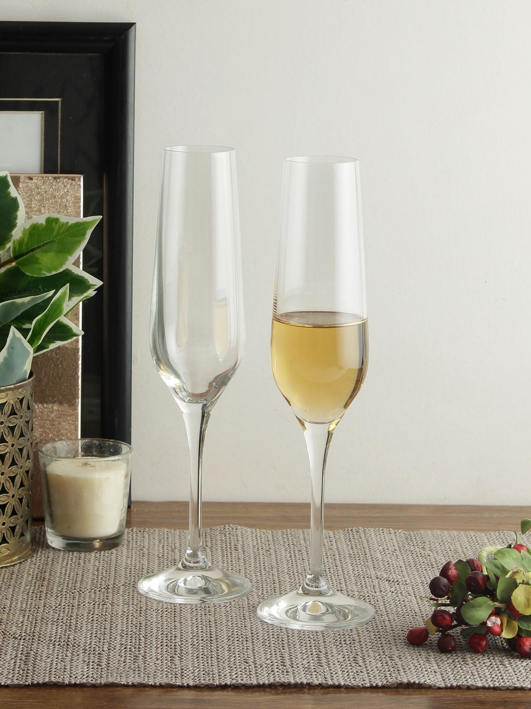 Bohemia Crystal Set of 6 Champagne Glasses Price in India