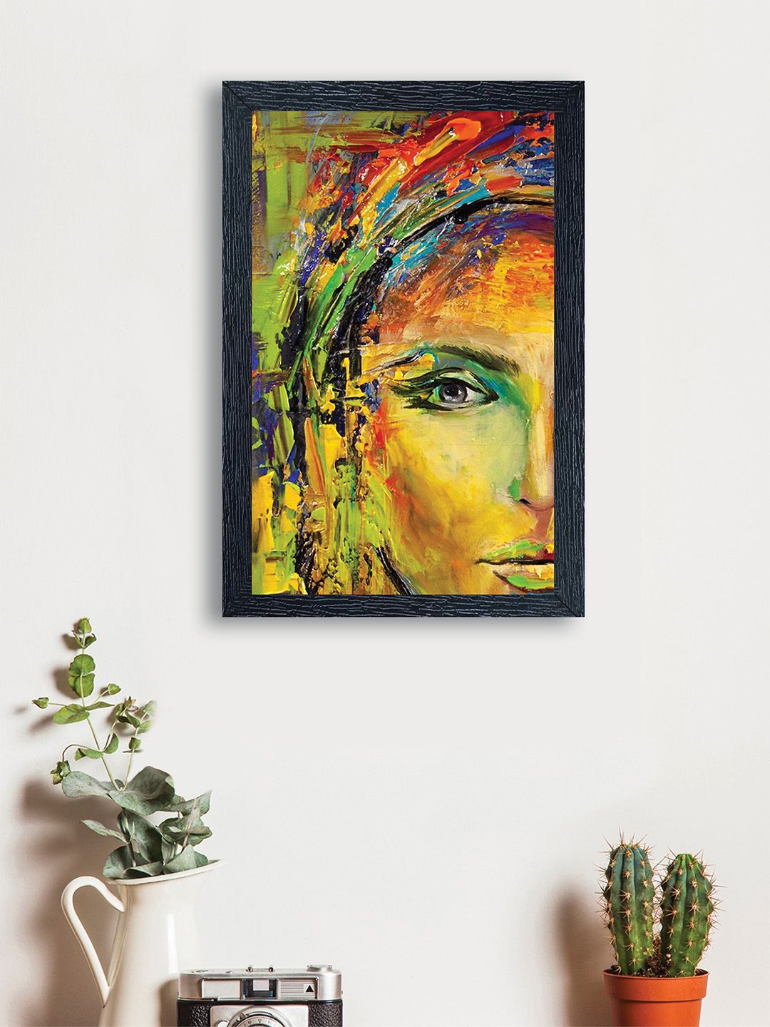 nest ART Multicoloured Synthetic Wood Abstract Wall Art Price in India