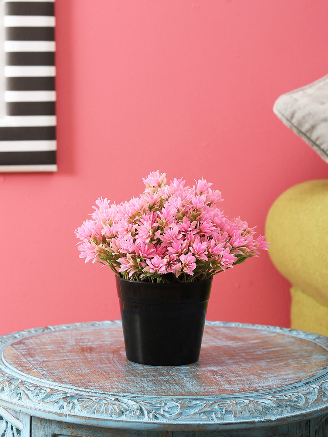 FOLIYAJ Green & Pink Artificial Plant Price in India