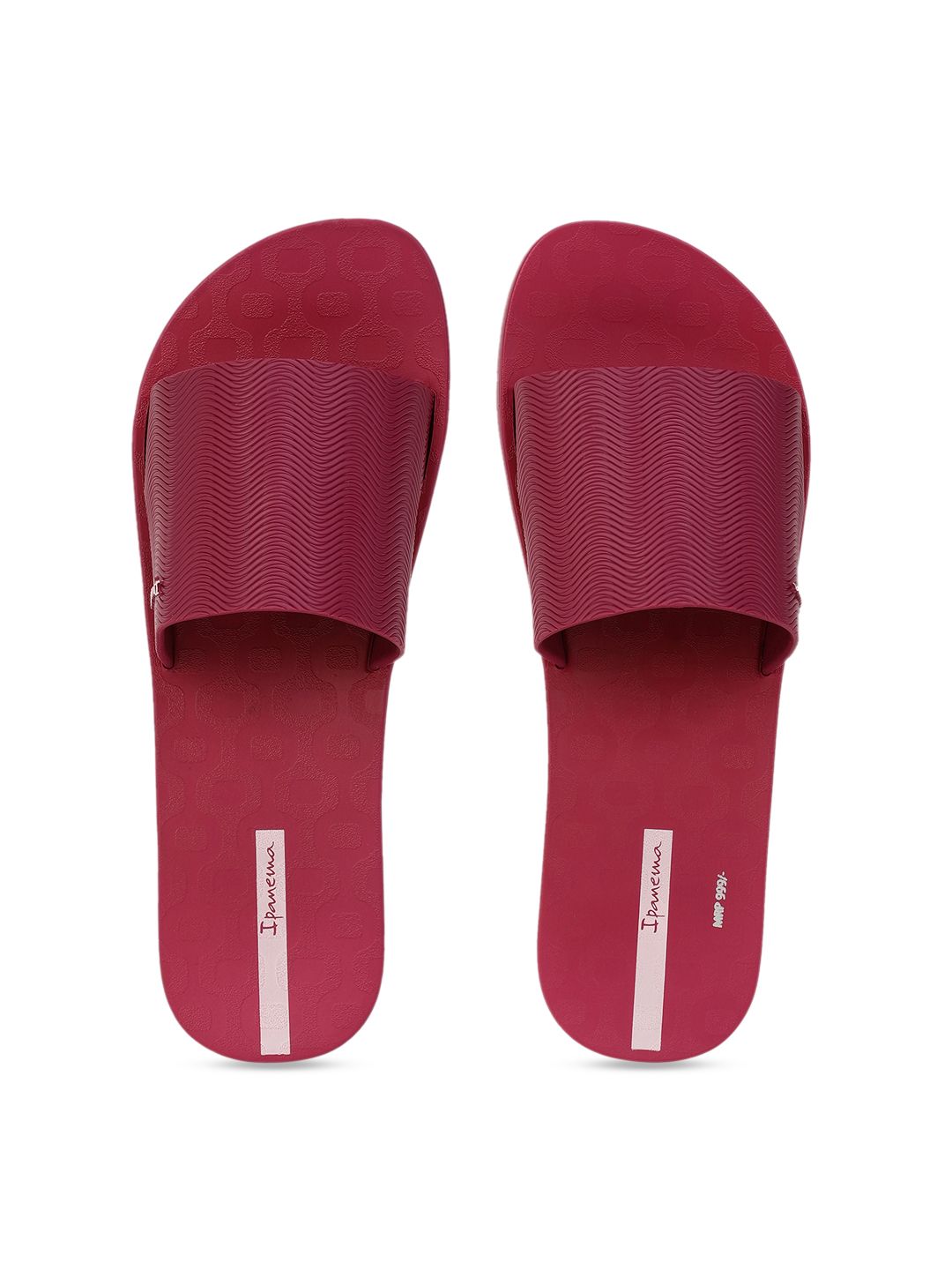 iPanema Women Magenta Printed Sliders Price in India