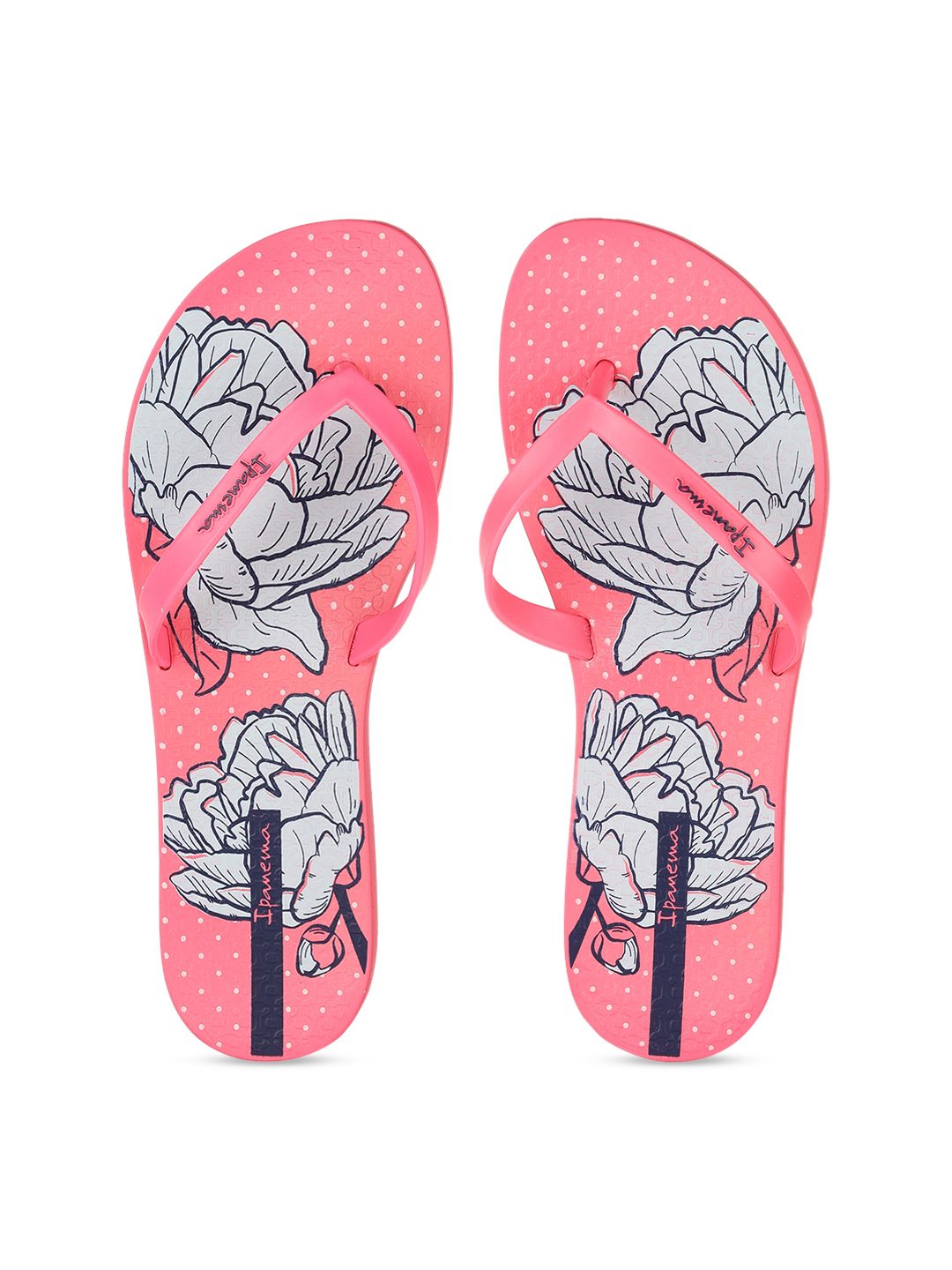 iPanema Women Pink Printed Thong Flip-Flops Price in India