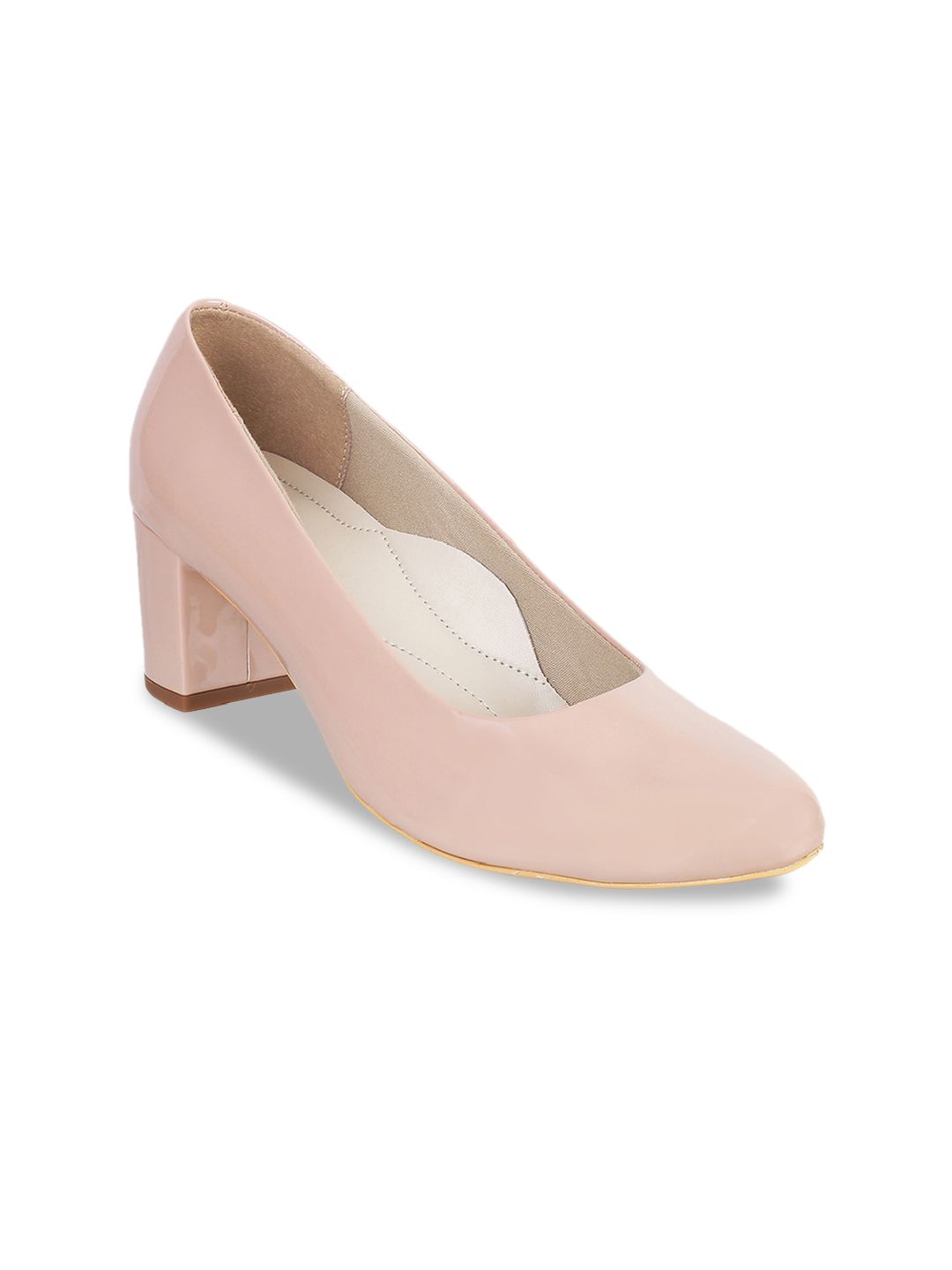 Metro Women Pink Solid Pumps Price in India