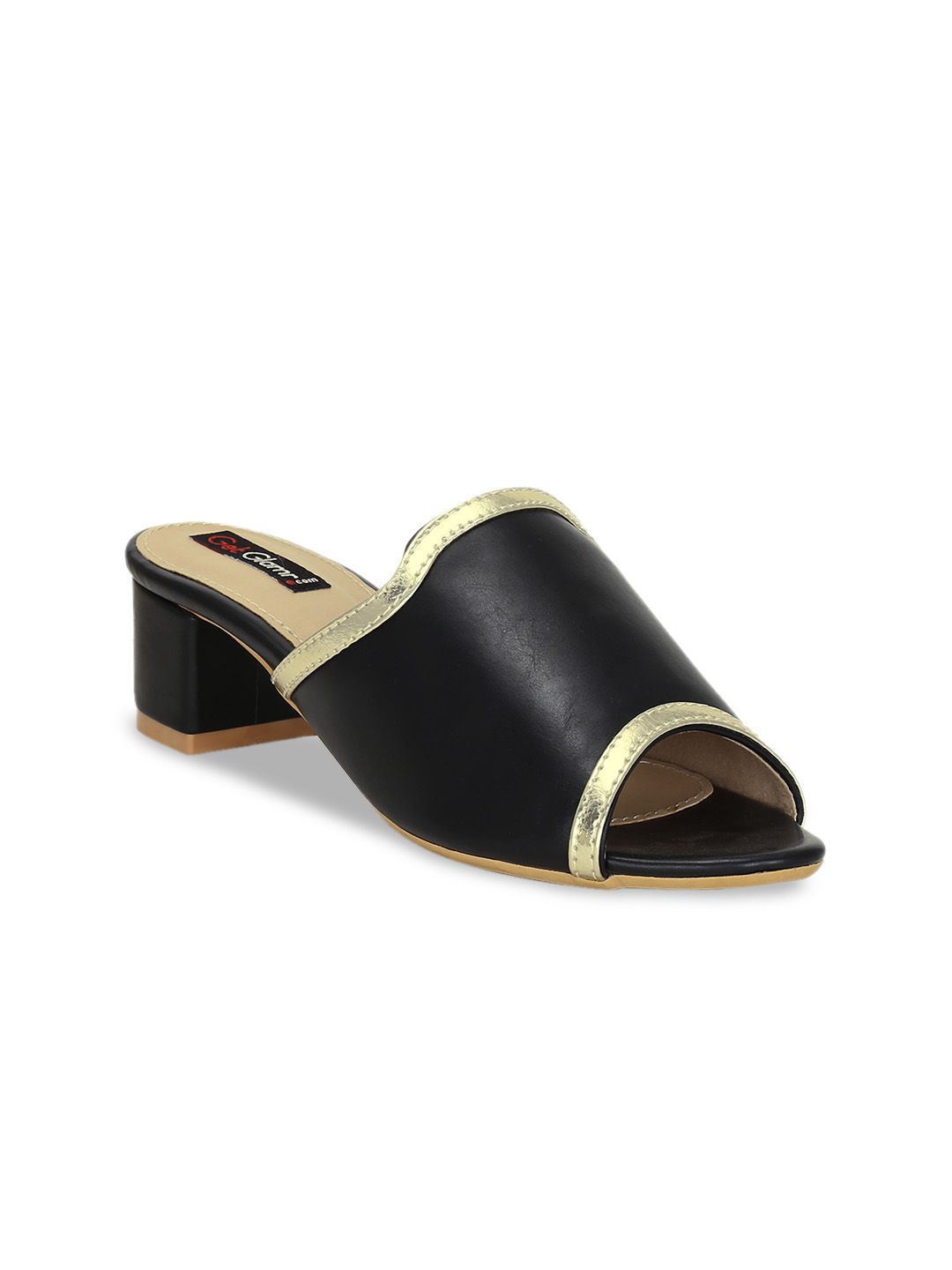 Get Glamr Women Black Solid Mules Price in India