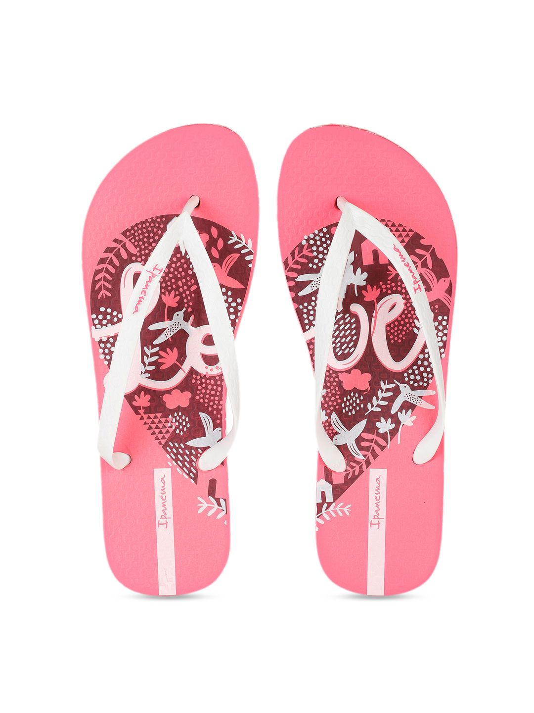 iPanema Women Pink Printed Thong Flip-Flops Price in India