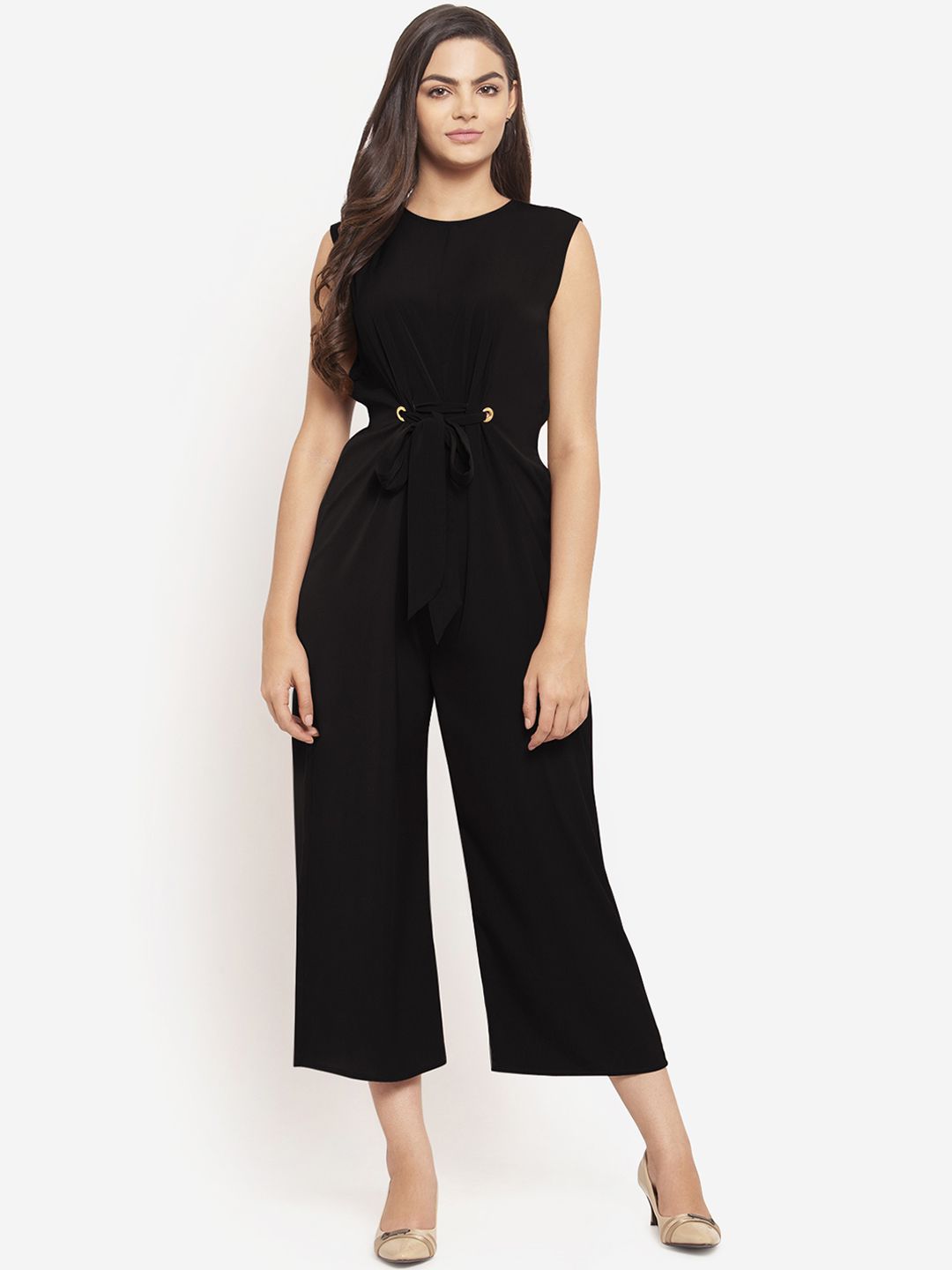 Martini Women Black Solid Basic Jumpsuit Price in India