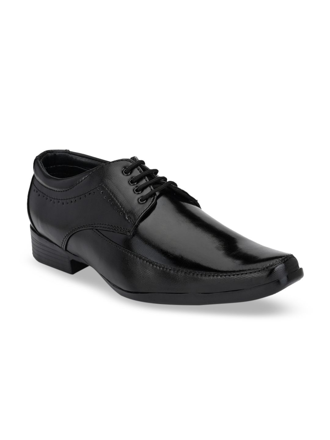 Sir Corbett Men Black Solid Derbys