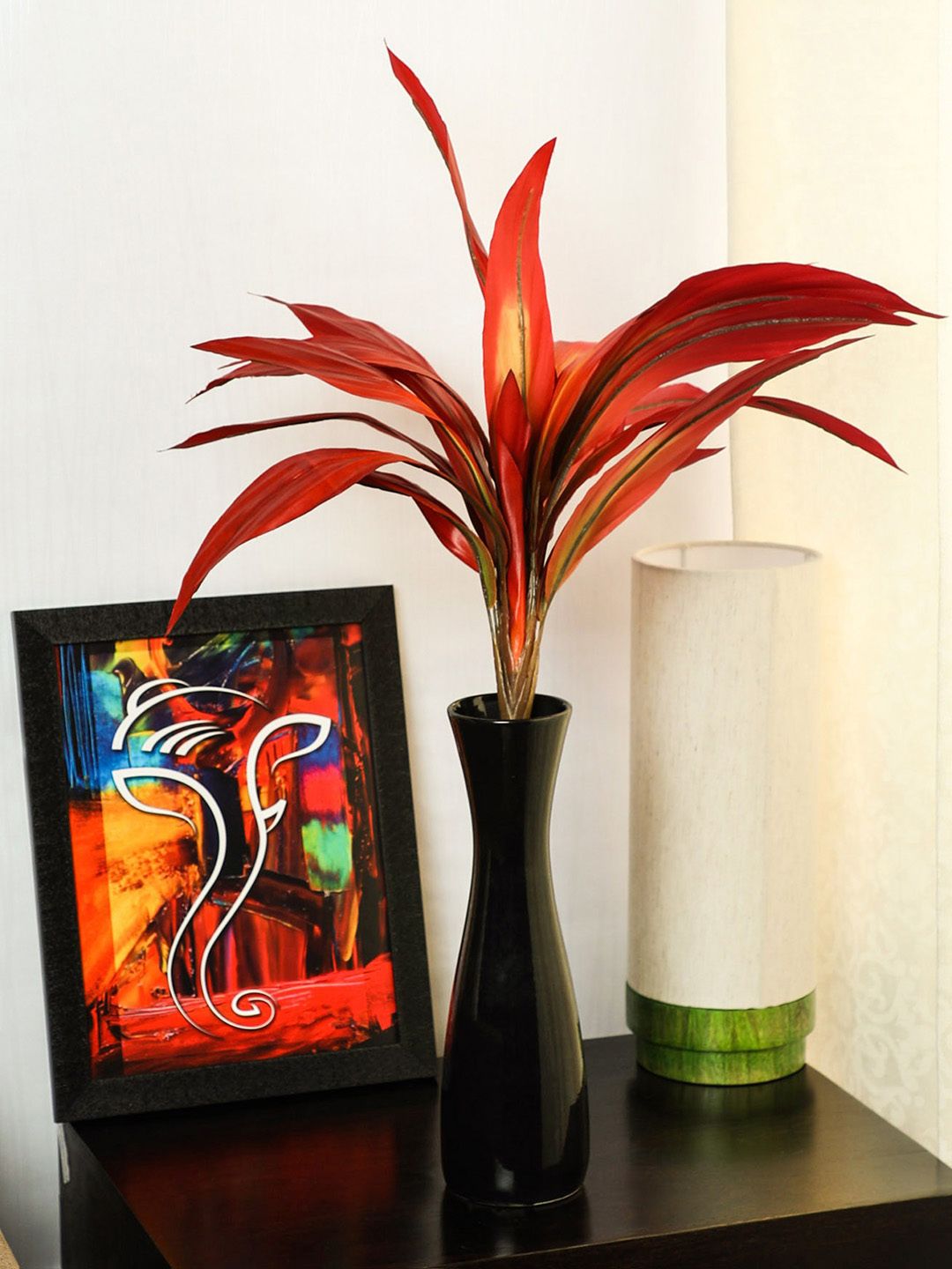 PolliNation Red Set of 2 Artificial Dracaena Plant Price in India