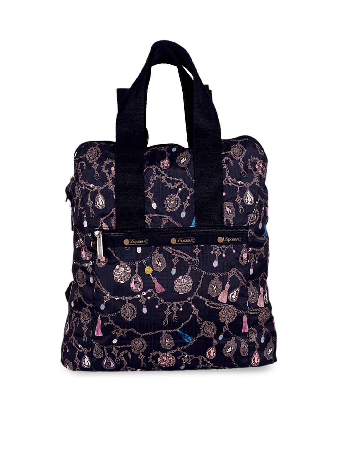 LeSportsac Women Multicoloured Graphic Backpack Price in India