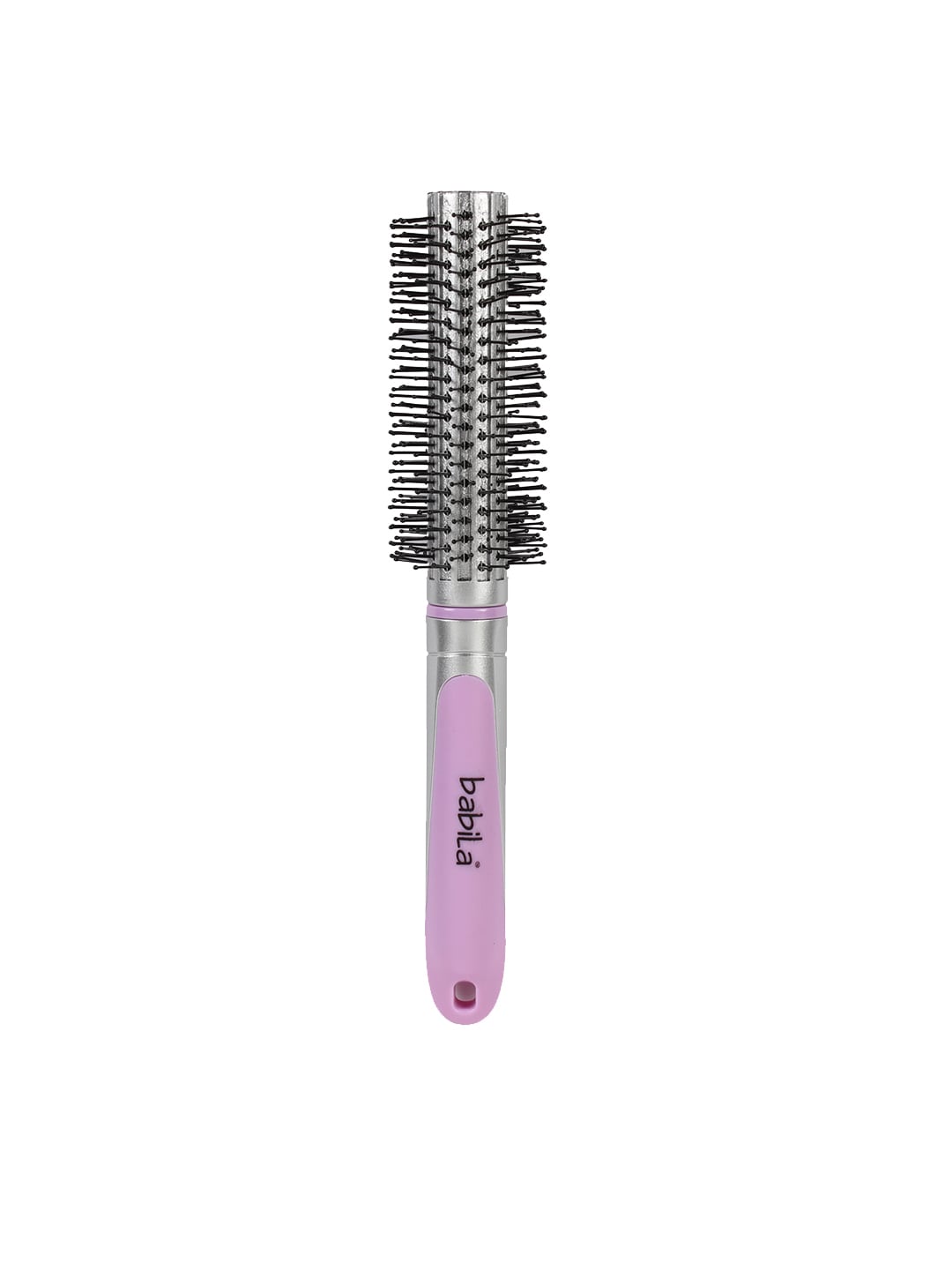 babila Unisex Pink & Silver-Toned Round Hair Brush HB-V830 Price in India