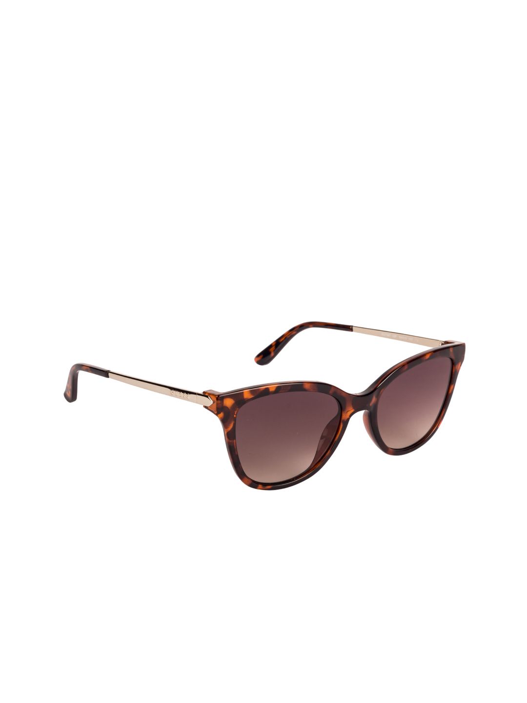 GUESS Women Brown Cateye Sunglasses GU7567 54 52F Price in India