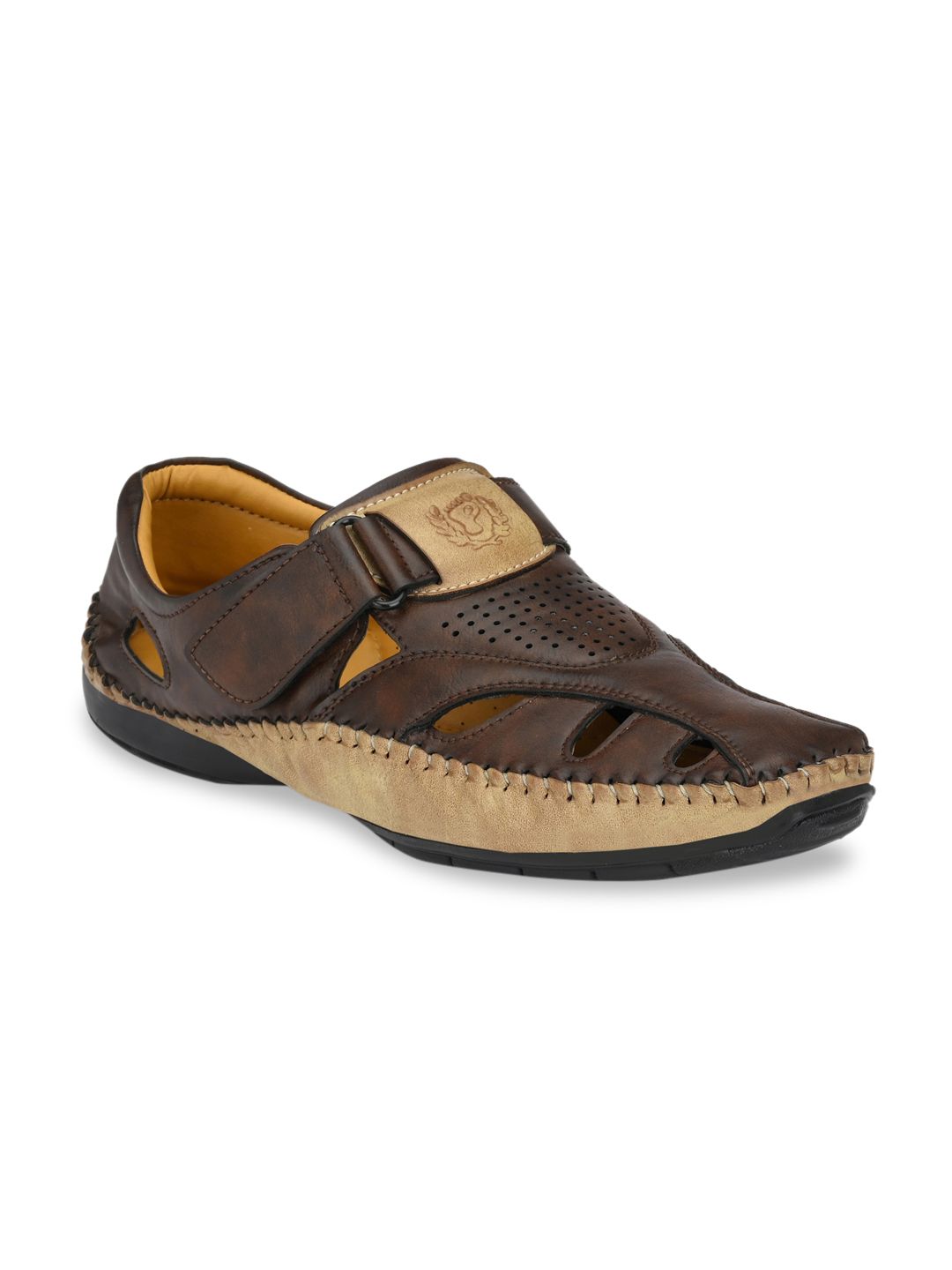 Prolific Men Brown Shoe-Style Sandals