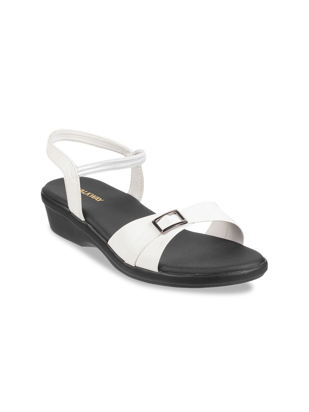 WALKWAY by Metro Women White Solid Sandals