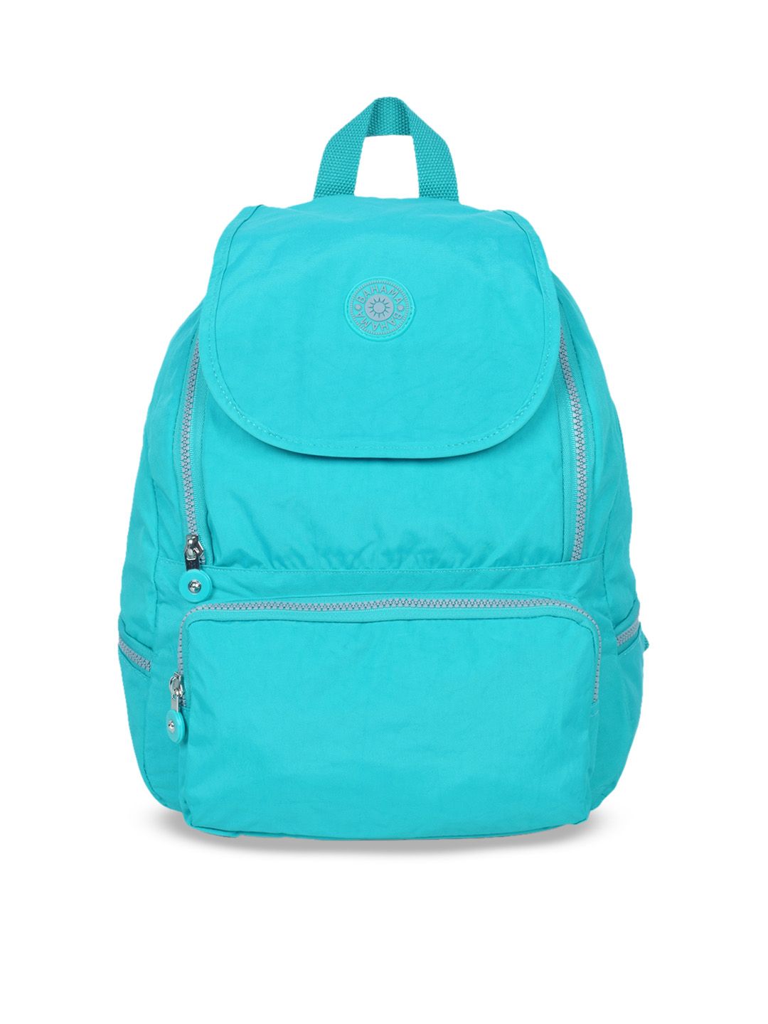 BAHAMA Crinkle Unisex Blue Solid Backpack Price in India