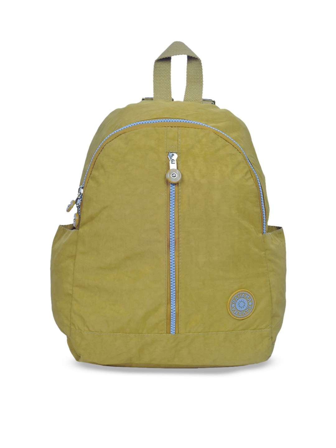 BAHAMA Crinkle Unisex Green Solid Backpack Price in India