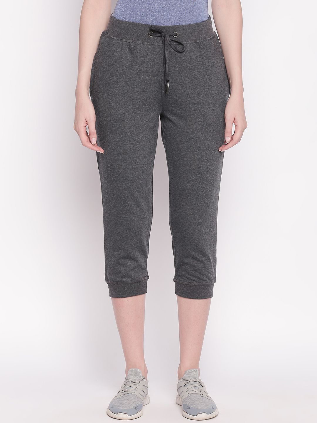 Ajile by Pantaloons Women Charcoal Grey Solid Joggers Price in India