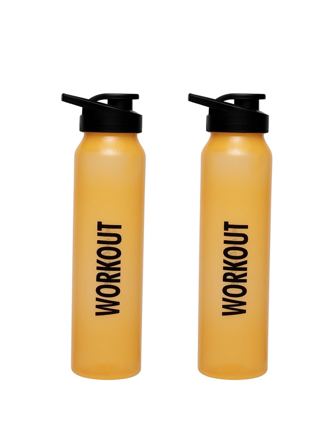 Sportigoo Unisex Set of 2 Orange & Black Water Bottles 1 Litre Price in India