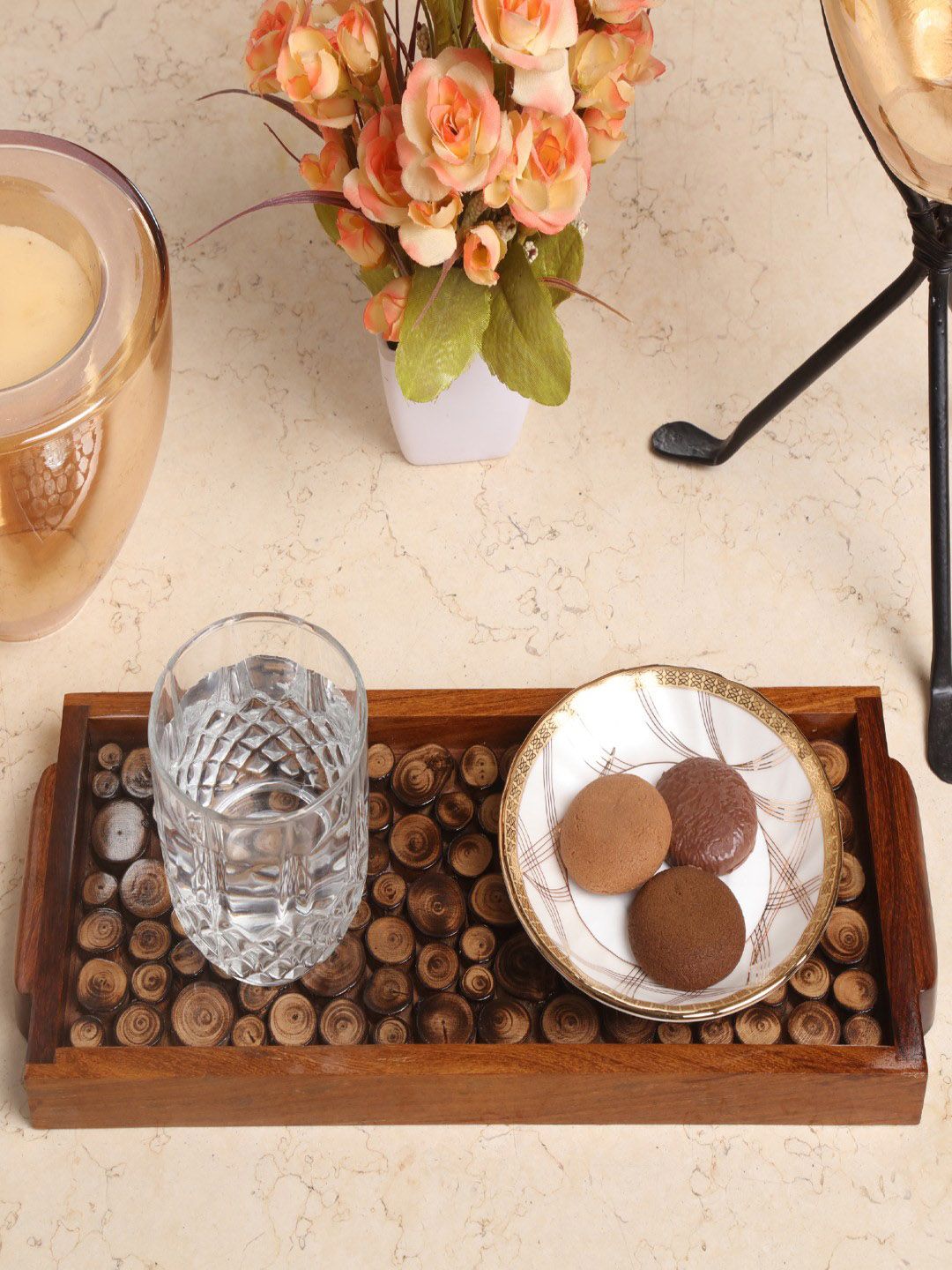 Unravel India Mango Wood Serving Tray Price in India