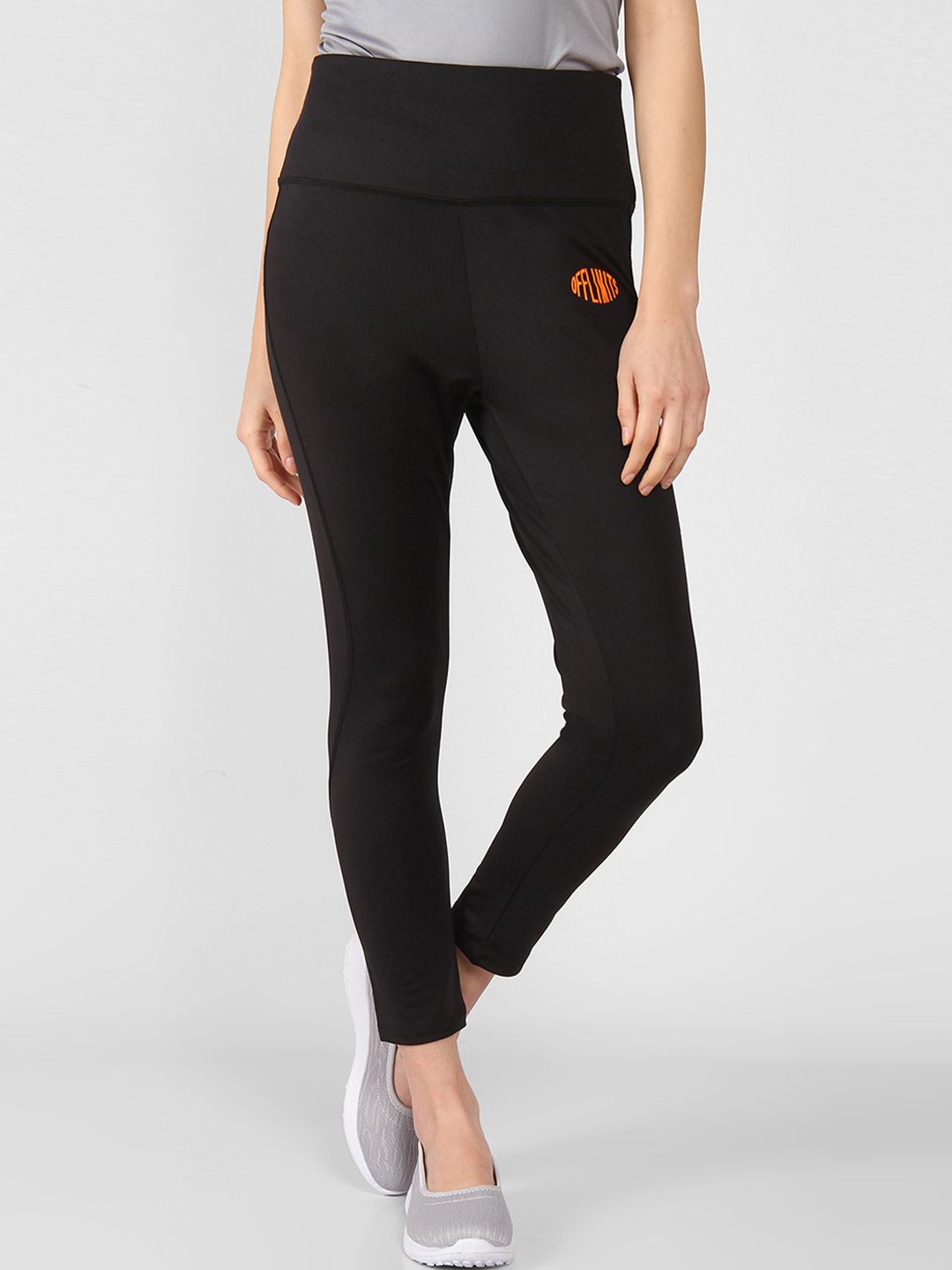 OFF LIMITS Women Black Solid Running Tights Price in India