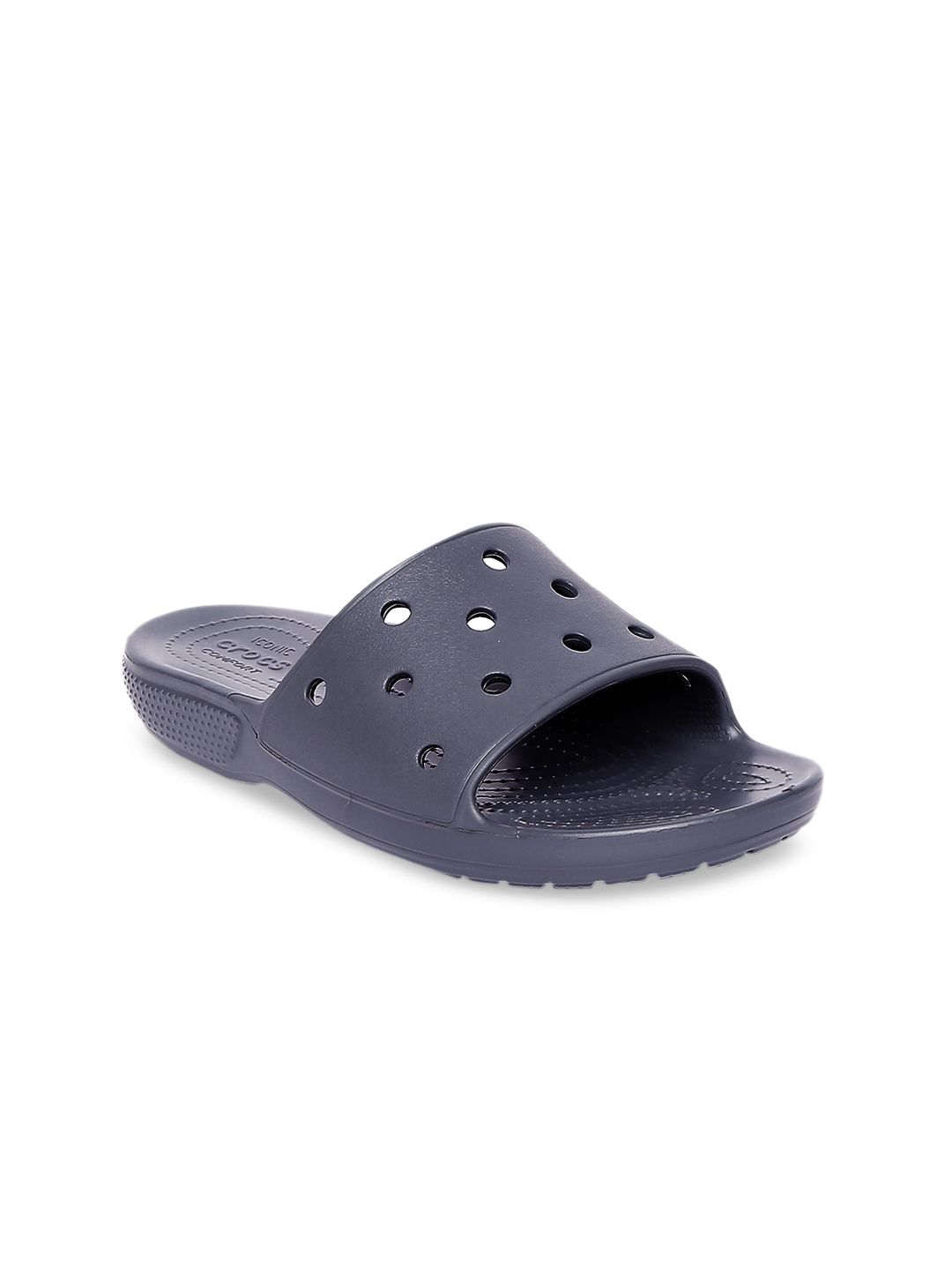 Crocs Classic  Women Blue Self Design Slip-On Price in India