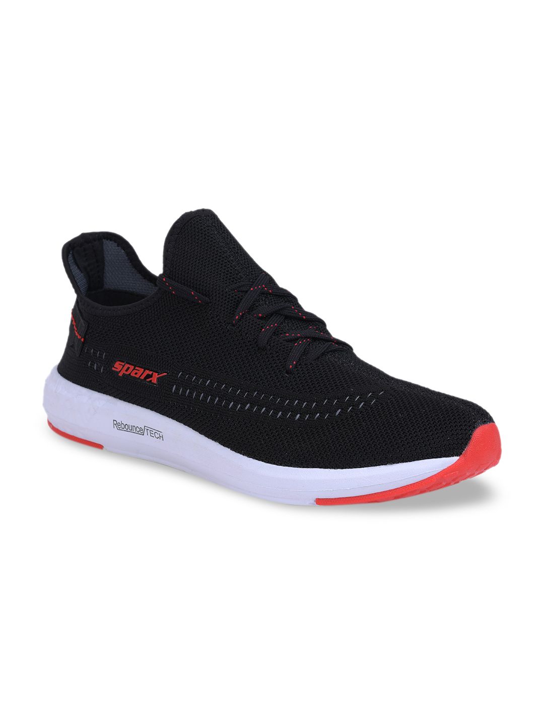 Sparx Men Black Mesh Running Shoes