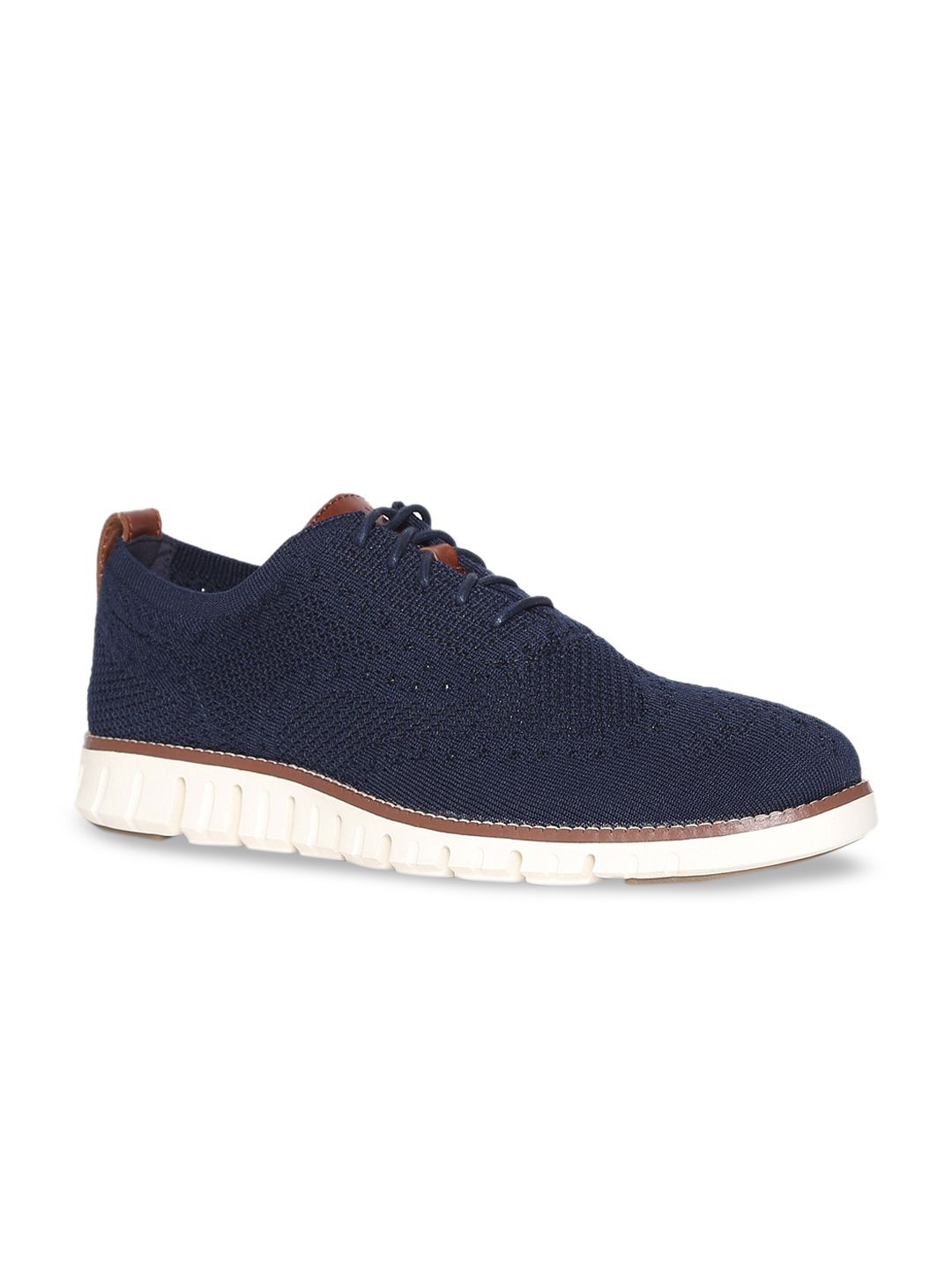 Cole Haan Men Navy Blue Solid Sneakers