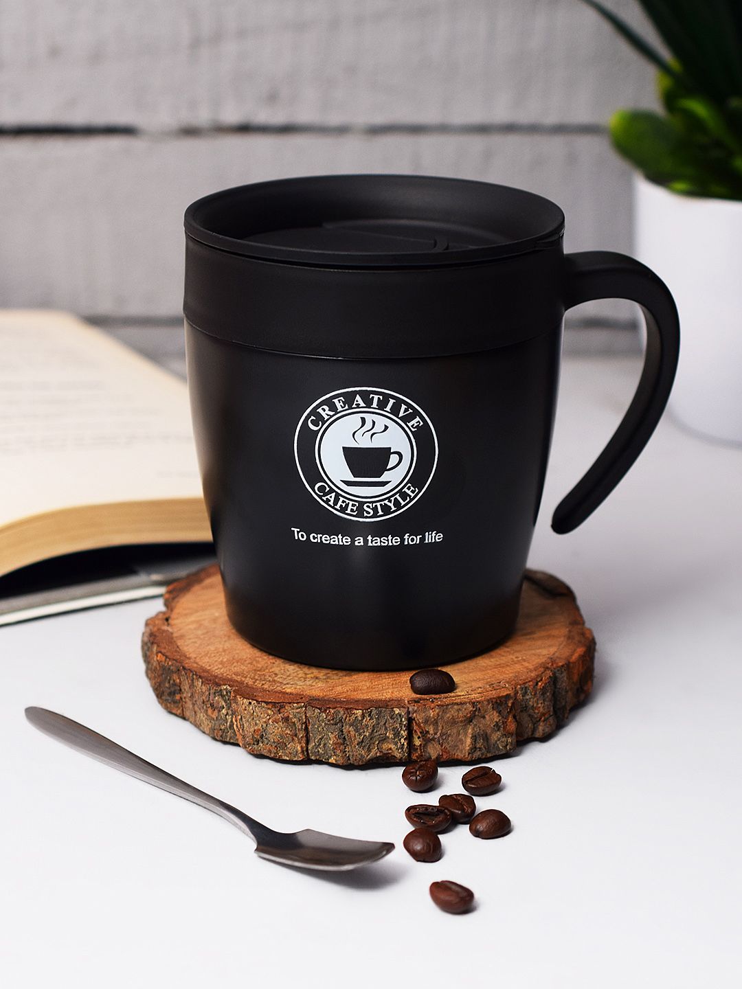INCRIZMA Black Insulated Stainless Steel Coffee Mug Price in India