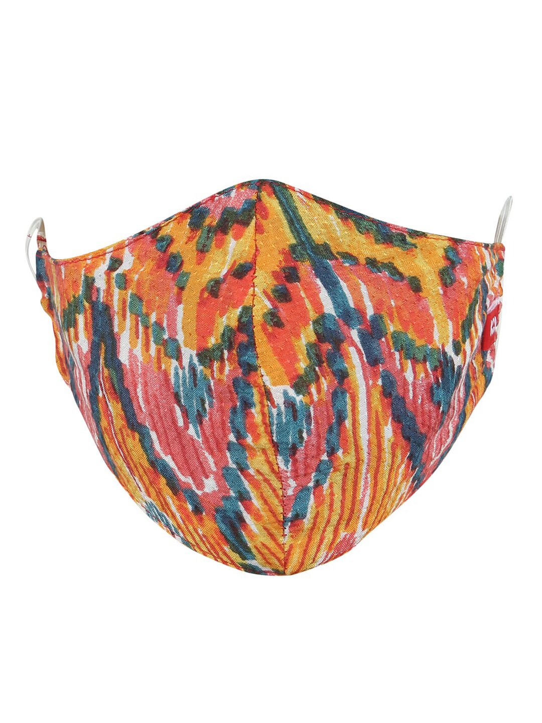 Swiss Design Women MultiColoured 2-Ply Mask with 1 Hair Scarf Price in India