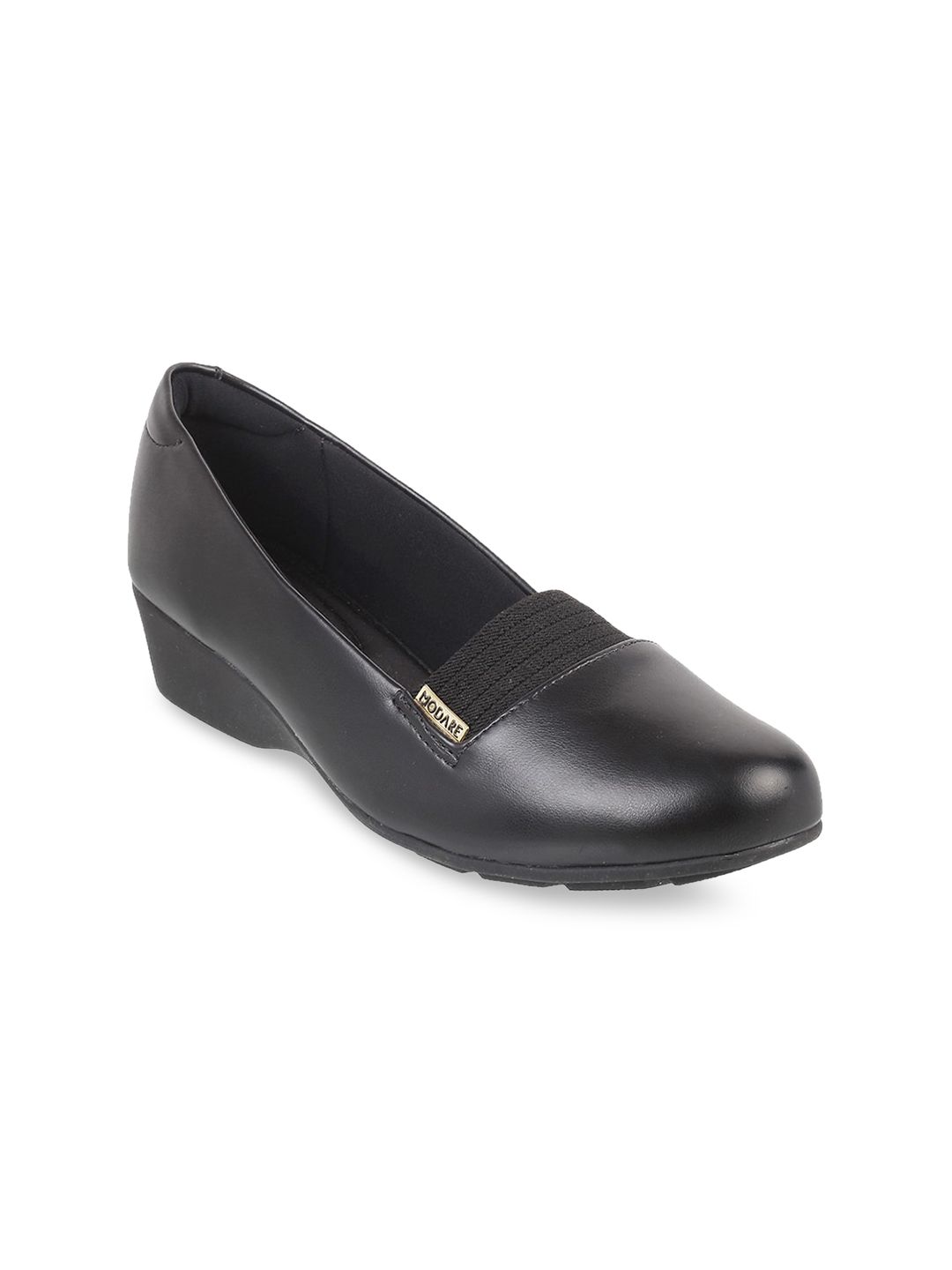 J.FONTINI Women Black Solid Pumps Price in India