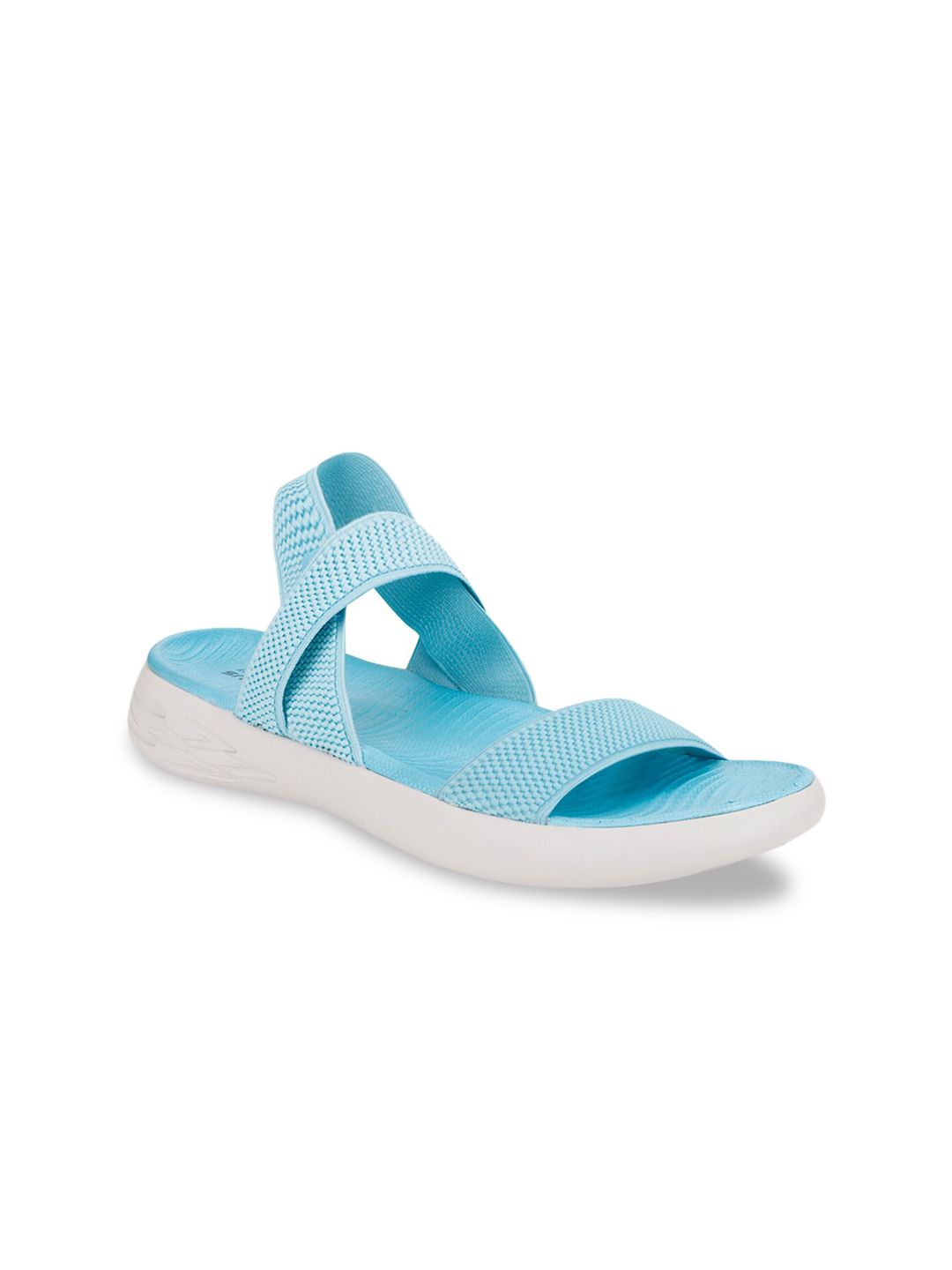 Campus Women Blue & White Sports Sandals Price in India