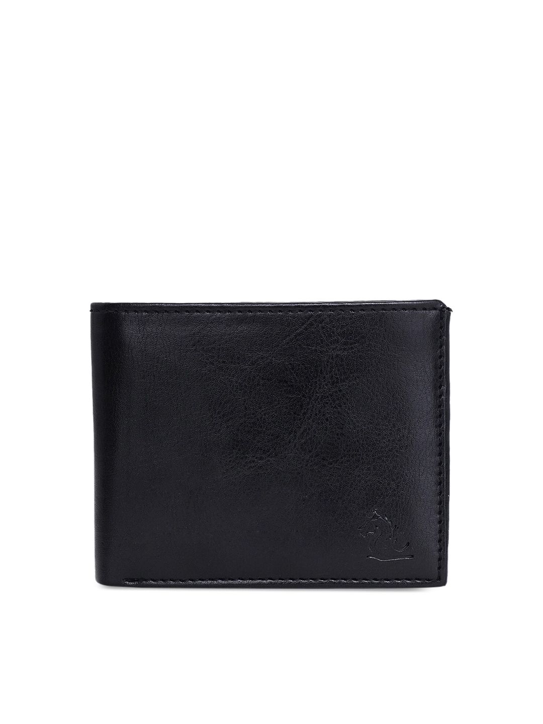 Kara Men Black Solid Two Fold Wallet