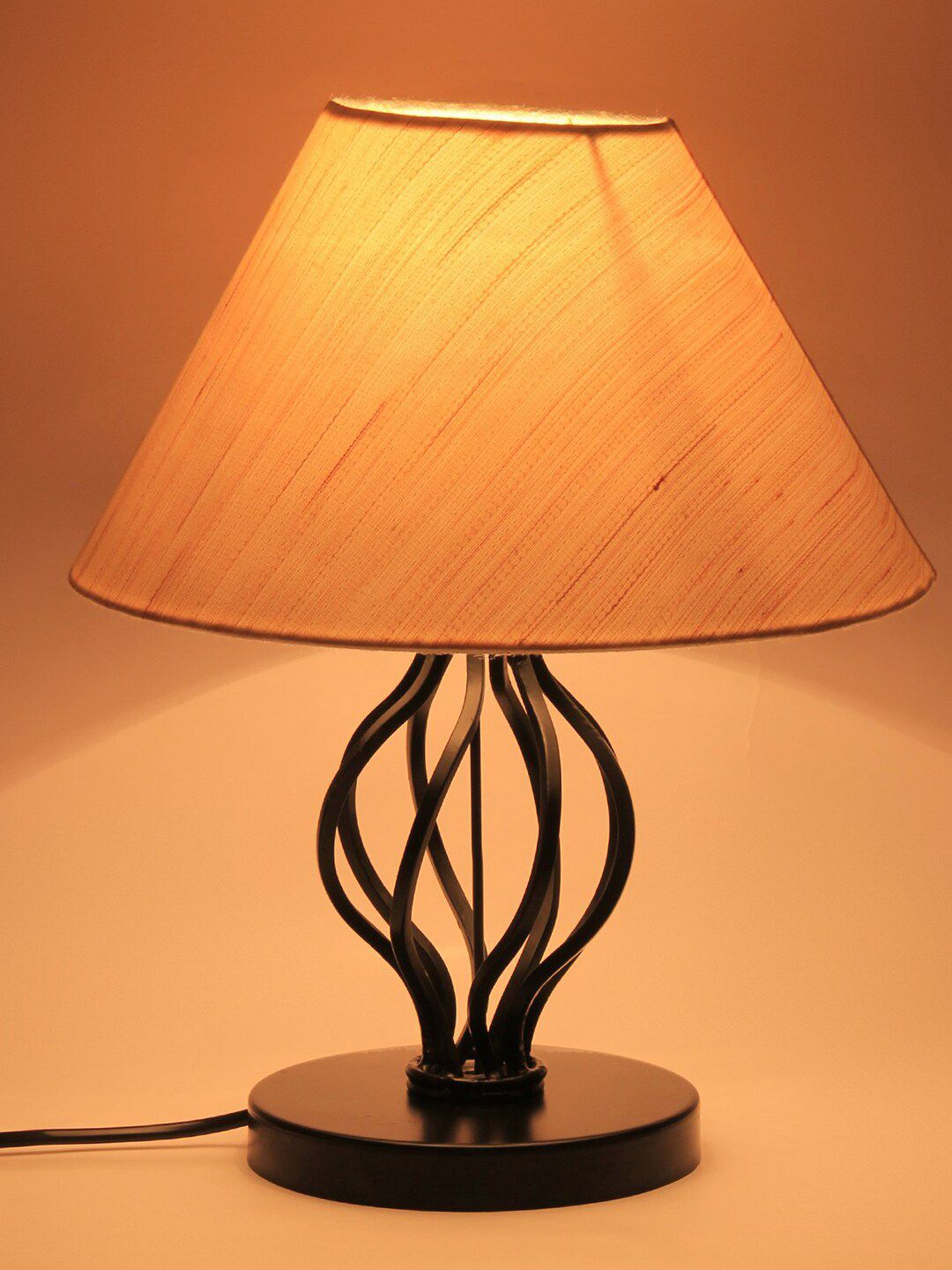 Devansh Warm Yellow Metal Spherical Solid High Quality Electrical Table Lamps