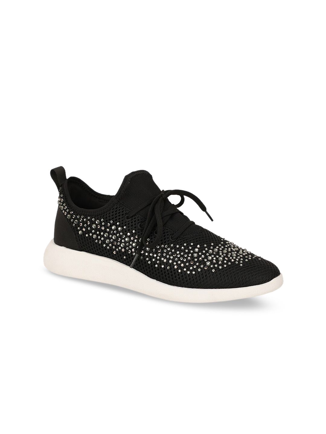 ALDO Women Black Embellished Sneakers Price in India