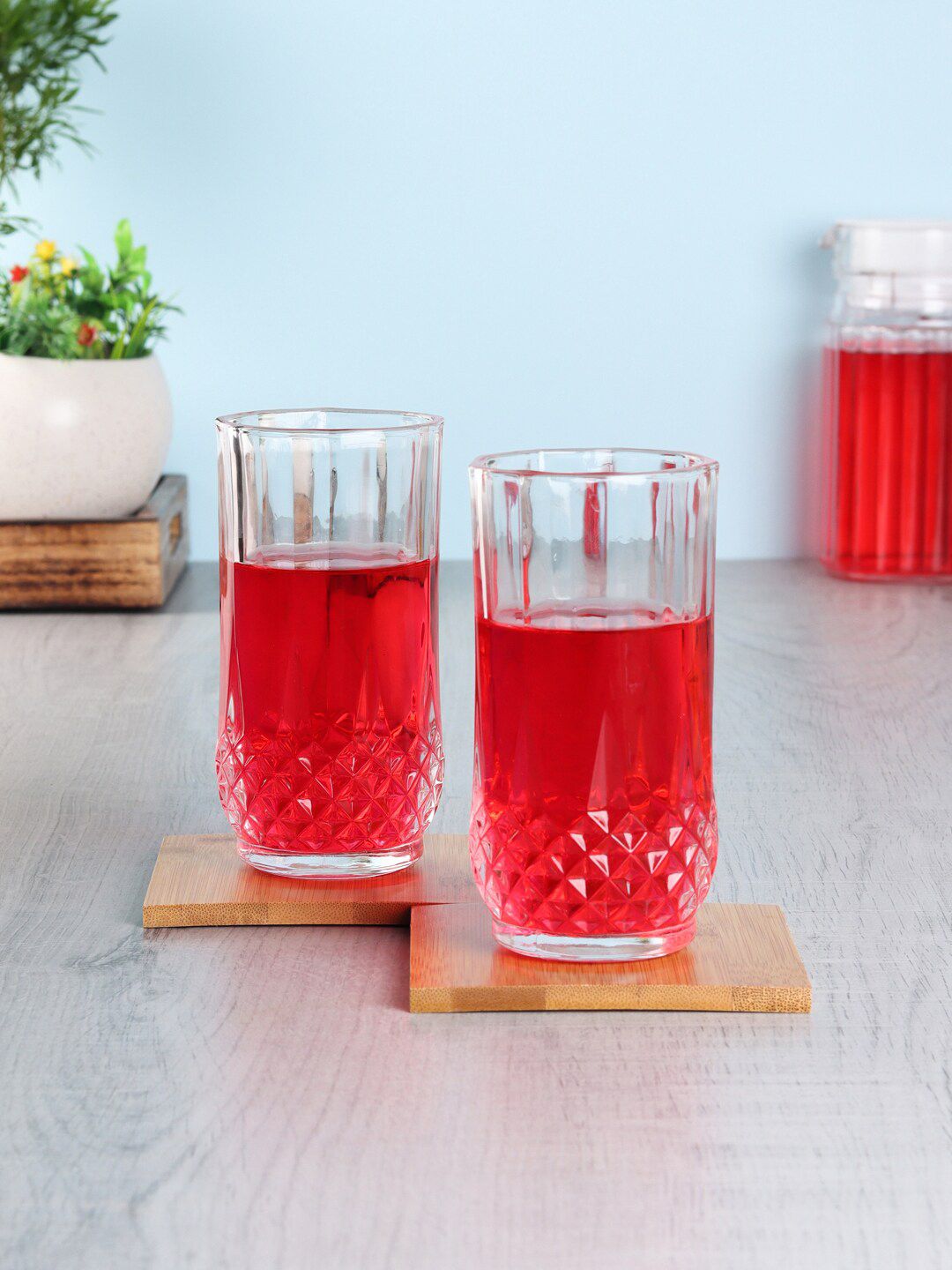 ceradeco Set Of 6 Transparent Juice Glass Price in India