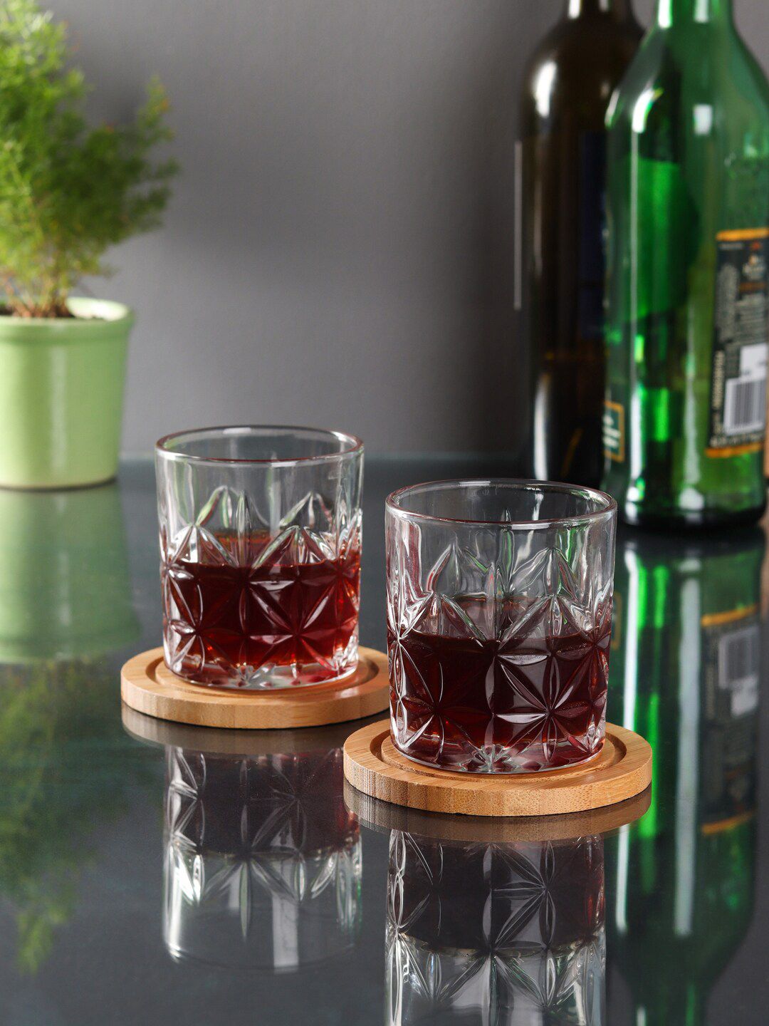 ceradeco Transparent 6-Pieces Whiskey Glasses Set Price in India