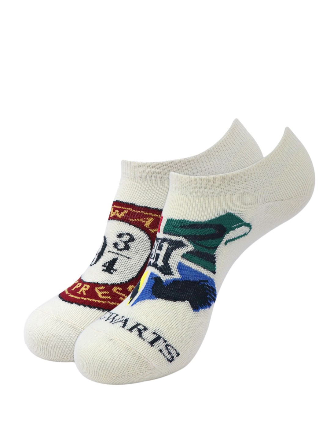Balenzia Women Pack Of 2  Harry Potter Hogwarts Crest & Hogwarts Express Ankle Socks
