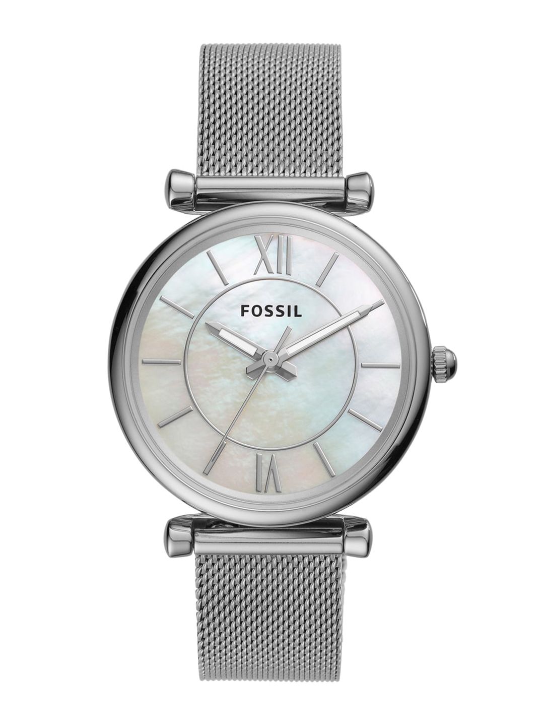 Fossil Women Silver-Toned Analogue Watch ES4919 Price in India