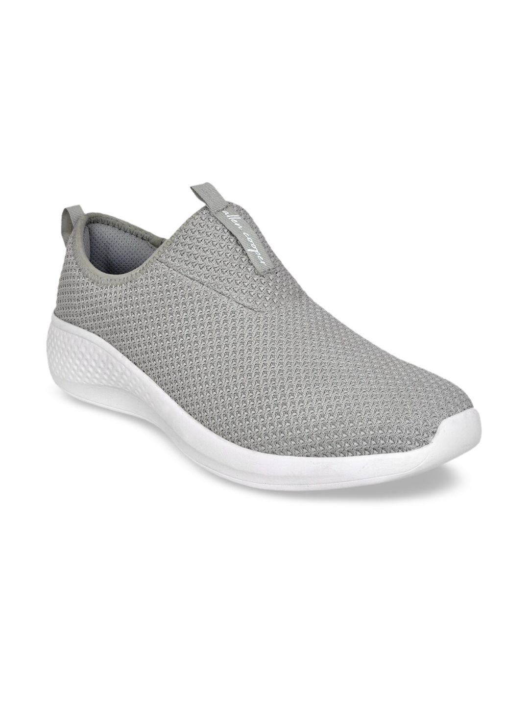 Allen Cooper Men Grey Mesh Walking Shoes