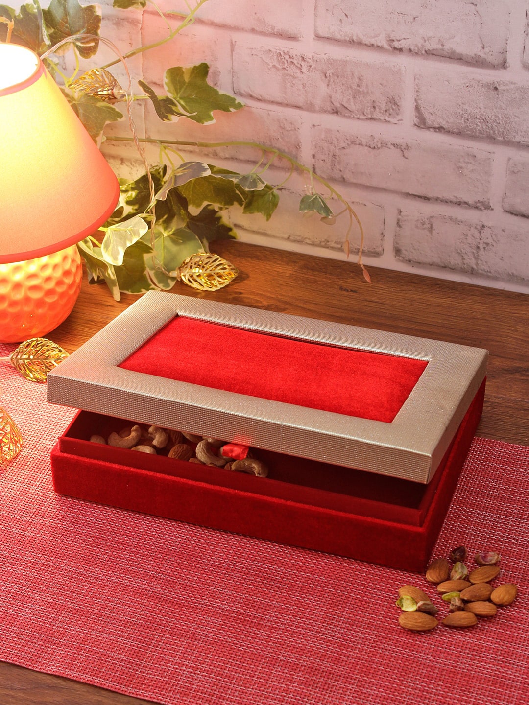 Aapno Rajasthan Red Wooden Multipurpose Box Price in India