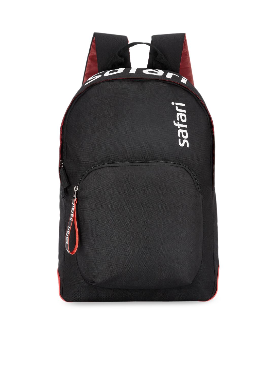 Safari Unisex Black & Red Solid Backpack Price in India