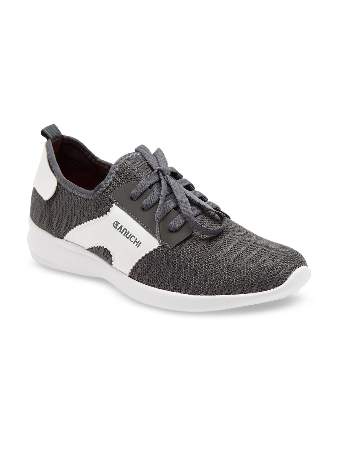 Ganuchi Women Grey Mesh Running Shoes Price in India