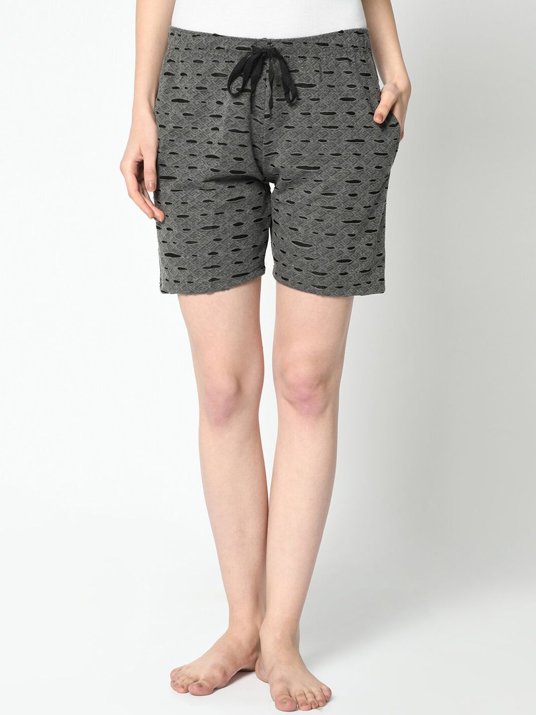 VIMAL JONNEY Women Black Lounge Shorts Price in India