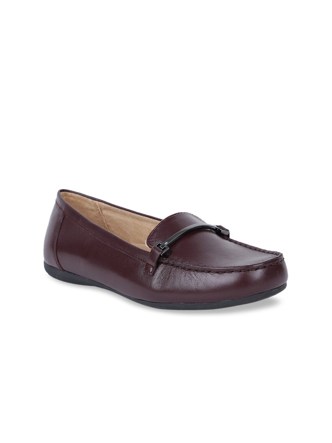 Naturalizer Women Brown Solid Loafers Price in India