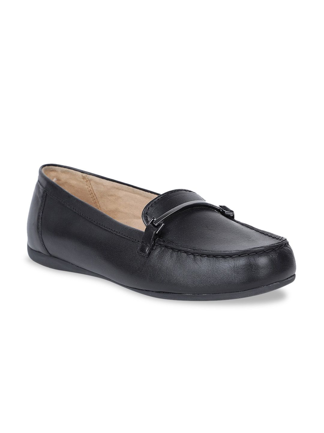 Naturalizer Women Black Solid Loafers Price in India