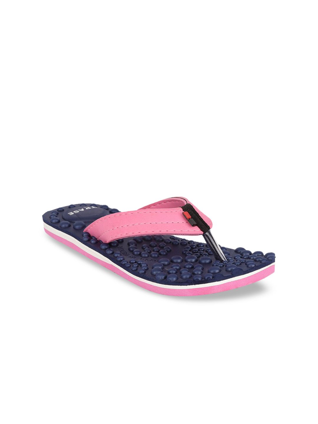 TRASE Women Pink Solid Thong Flip-Flops Price in India