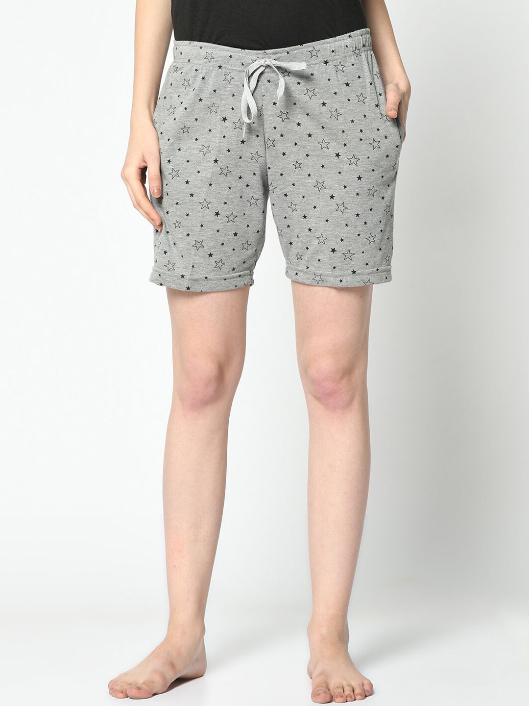 VIMAL JONNEY Women Grey Lounge Shorts Price in India