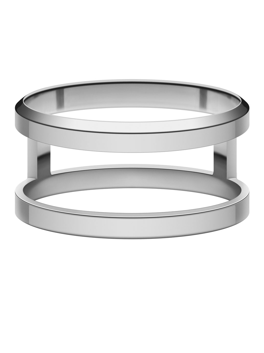 Daniel Wellington Unisex Silver-Plated Elan Dual Finger Ring Price in India